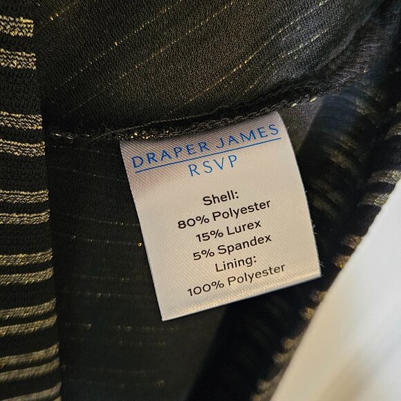 Draper James RSVP Gold and Black Sleeveless Dress - Picture 6 of 6